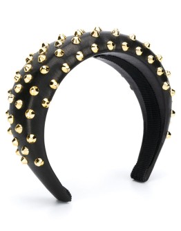 studded leather headband
