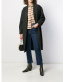 oversized single-breasted coat