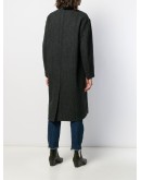 oversized single-breasted coat