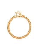 Rope polished gold vermeil bracelet
