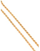 Rope polished gold vermeil bracelet