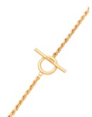 Rope polished gold vermeil bracelet