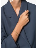 Rope polished gold vermeil bracelet