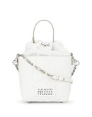number logo patch bucket bag