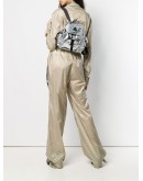 metallic backpack