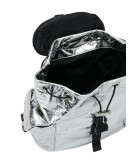 metallic backpack