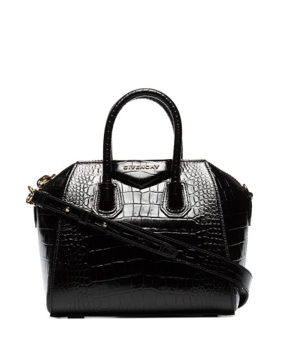 mini Antigona croc-effect tote bag