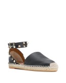 Rockstud double flat espadrilles