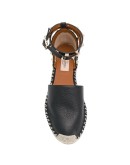 Rockstud double flat espadrilles