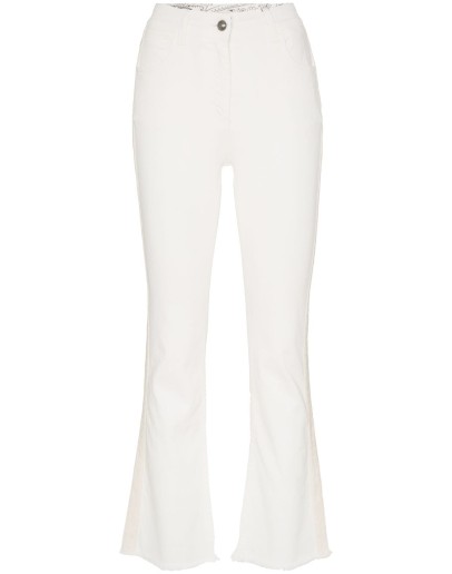 cropped flared jeans