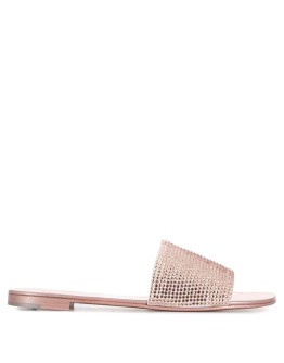 metallic sandals