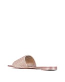 metallic sandals