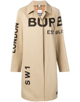 Horseferry logo print car coat