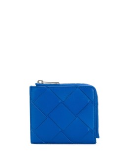 maxi weave zip-around wallet 