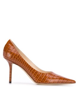 Love 85mm crocodile-effect pumps