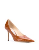 Love 85mm crocodile-effect pumps
