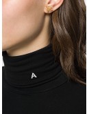 logo tree stud earrings