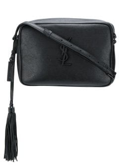 medium Lou logo plaque crossbody bag
