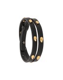 skull double wrap bracelet
