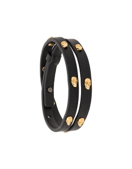 skull double wrap bracelet