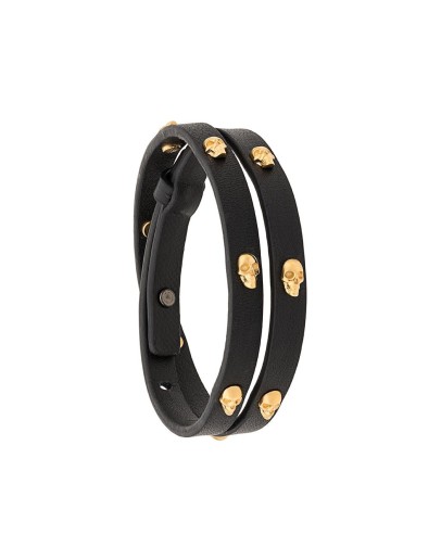 skull double wrap bracelet