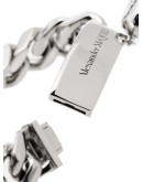 skull-charm chain-link bracelet