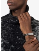 skull-charm chain-link bracelet