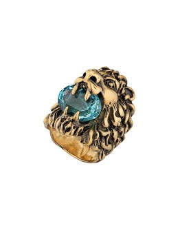 embellished Lion head ring