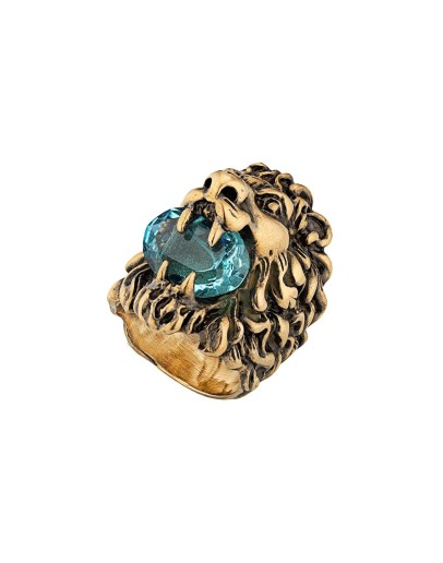 embellished Lion head ring