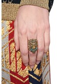 embellished Lion head ring