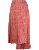 Gate printed midi skirt