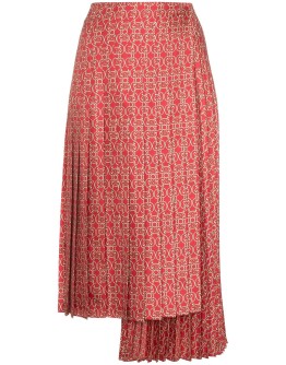 Gate printed midi skirt