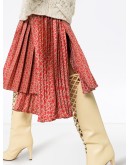 Gate printed midi skirt