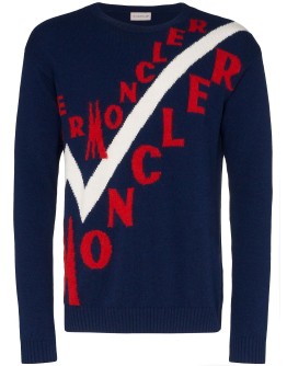 logo intarsia jumper