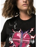 Heart-print T-shirt