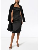 Duchess fitted midi dress