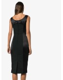 Duchess fitted midi dress
