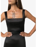 Duchess fitted midi dress
