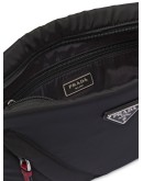 logo-embellished clutch bag 