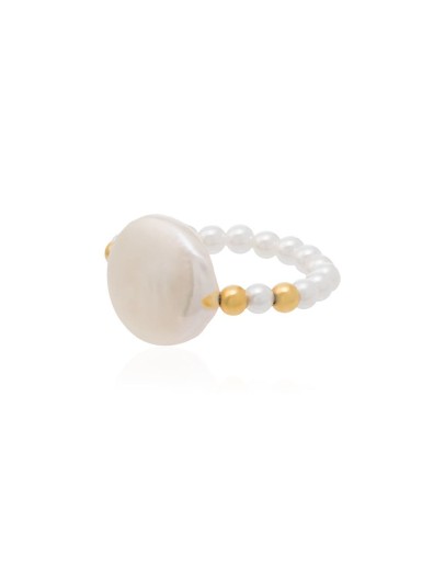 pearl beaded ring