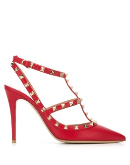 Rockstud caged pumps