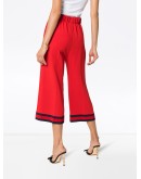 stripe-trimmed culottes
