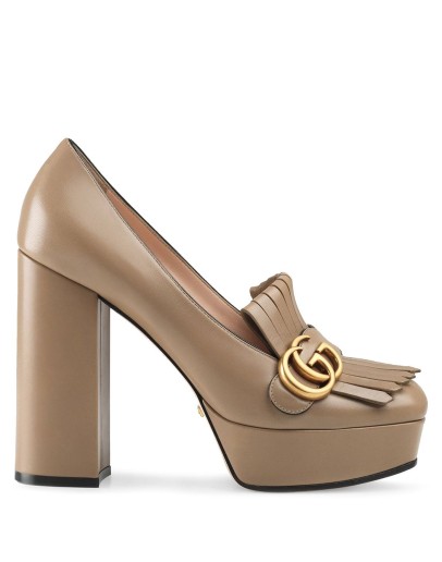 fringe platform pumps