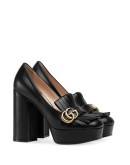 platform fringe loafers