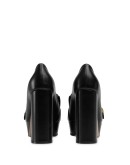 platform fringe loafers