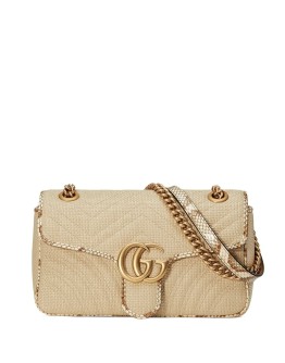 Marmont raffia shoulder bag