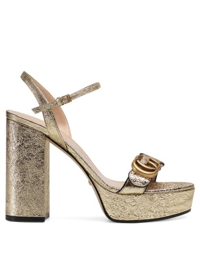 Platform sandal with Double G