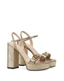 Platform sandal with Double G