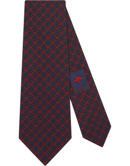 GG rhombus motif silk tie