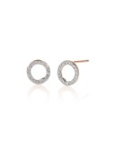Riva Circle Stud Diamond earrings